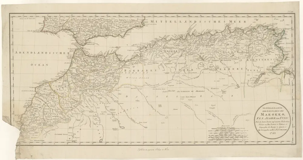 Voorbeeld van de oude kaart