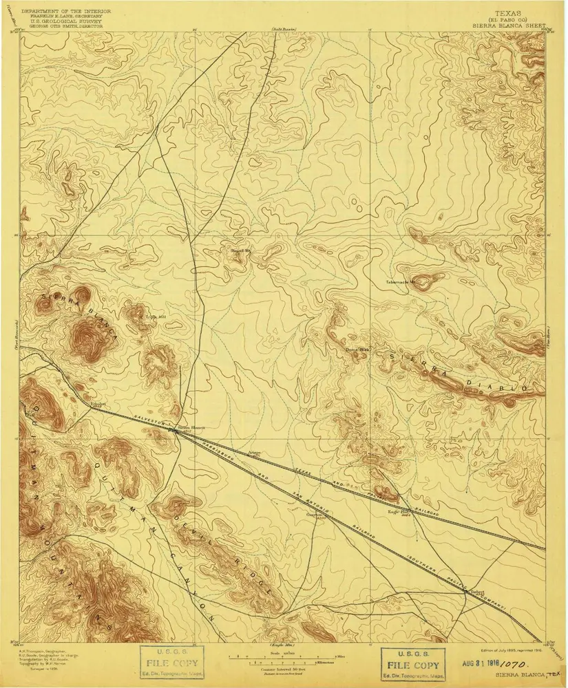 Voorbeeld van de oude kaart