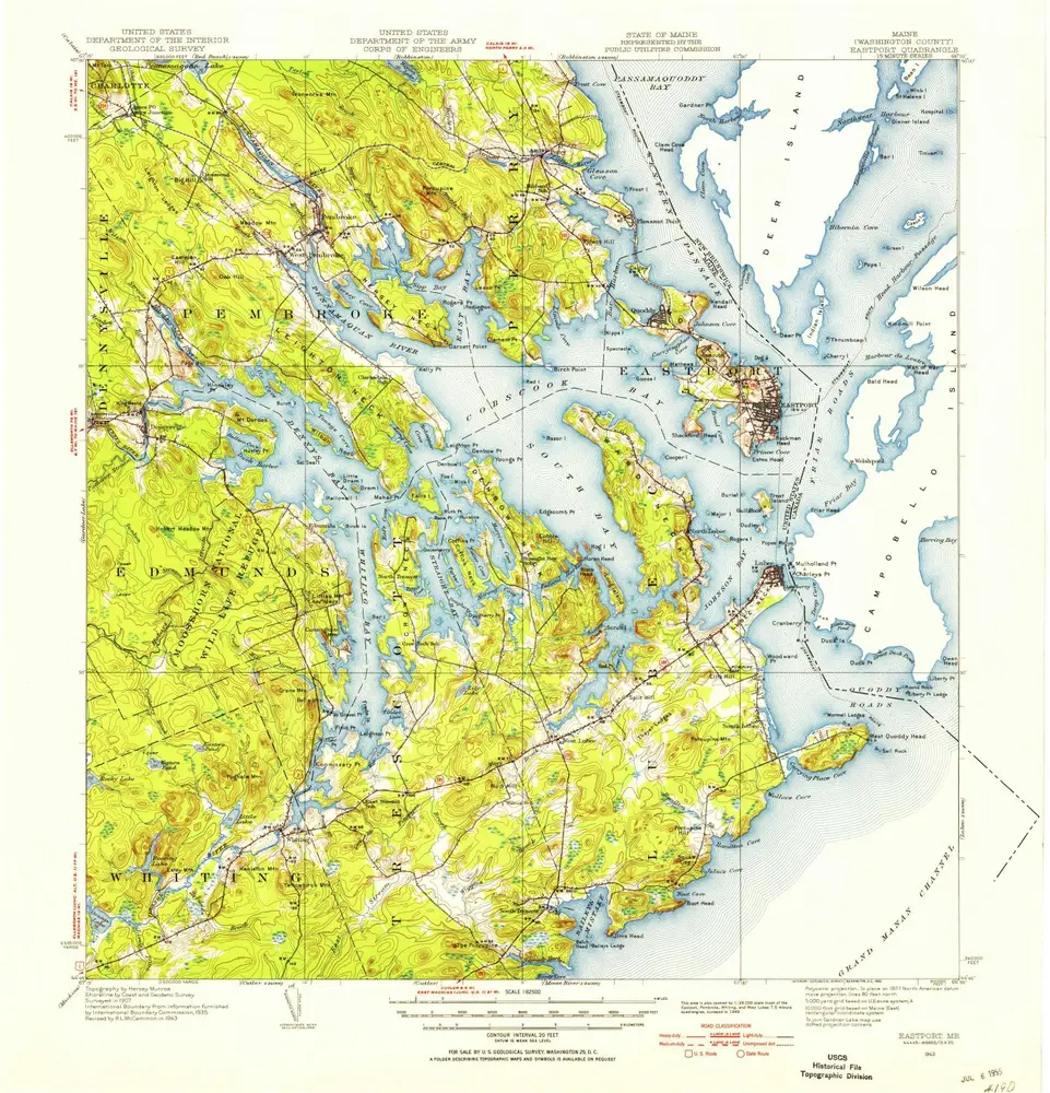 Voorbeeld van de oude kaart