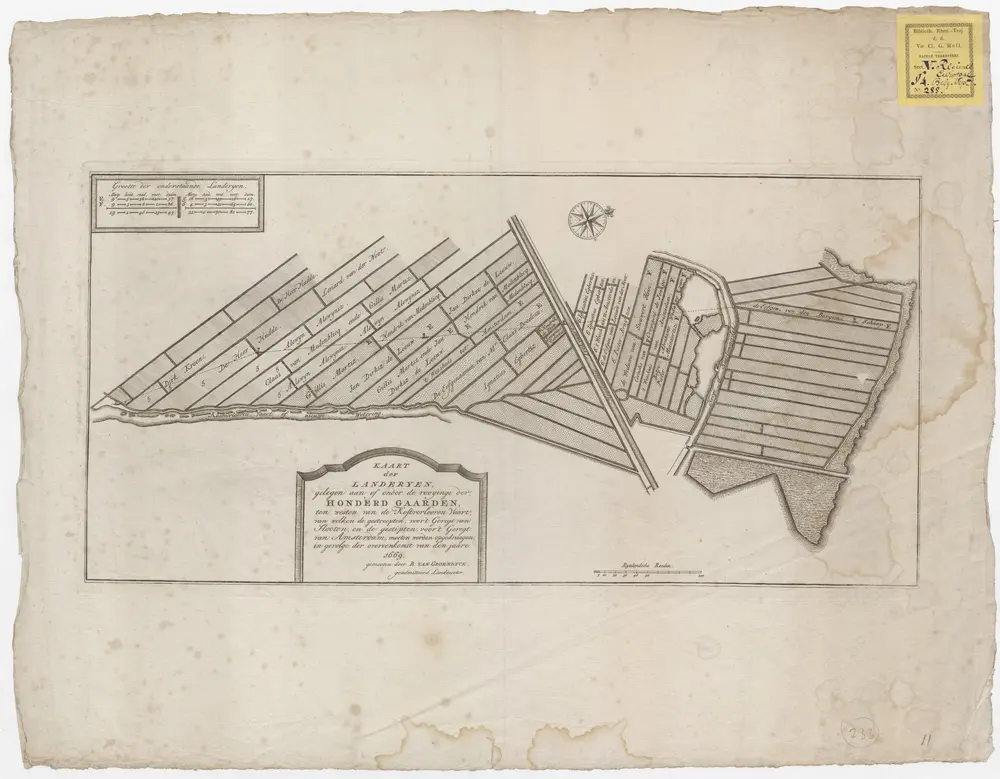 Voorbeeld van de oude kaart