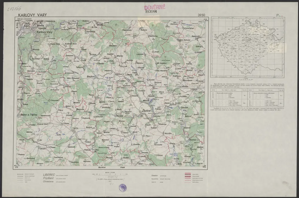 Voorbeeld van de oude kaart