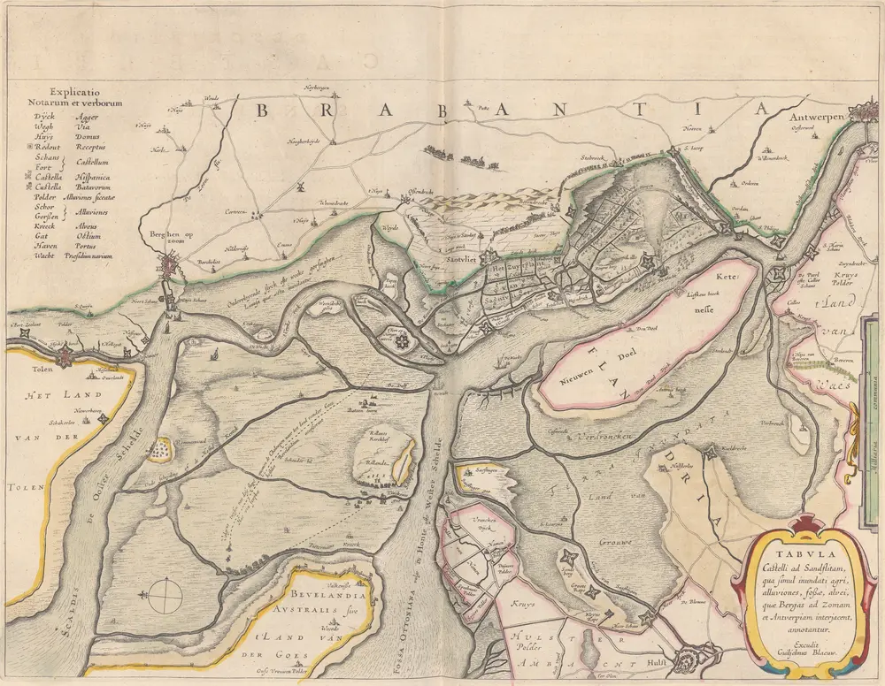 Voorbeeld van de oude kaart