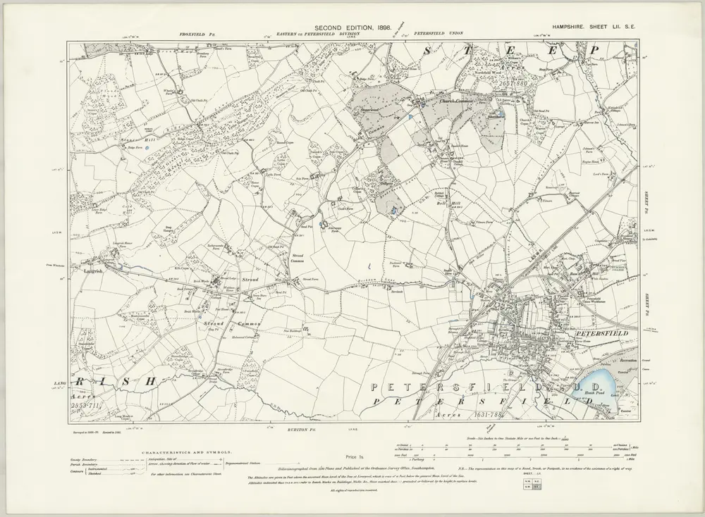 Voorbeeld van de oude kaart