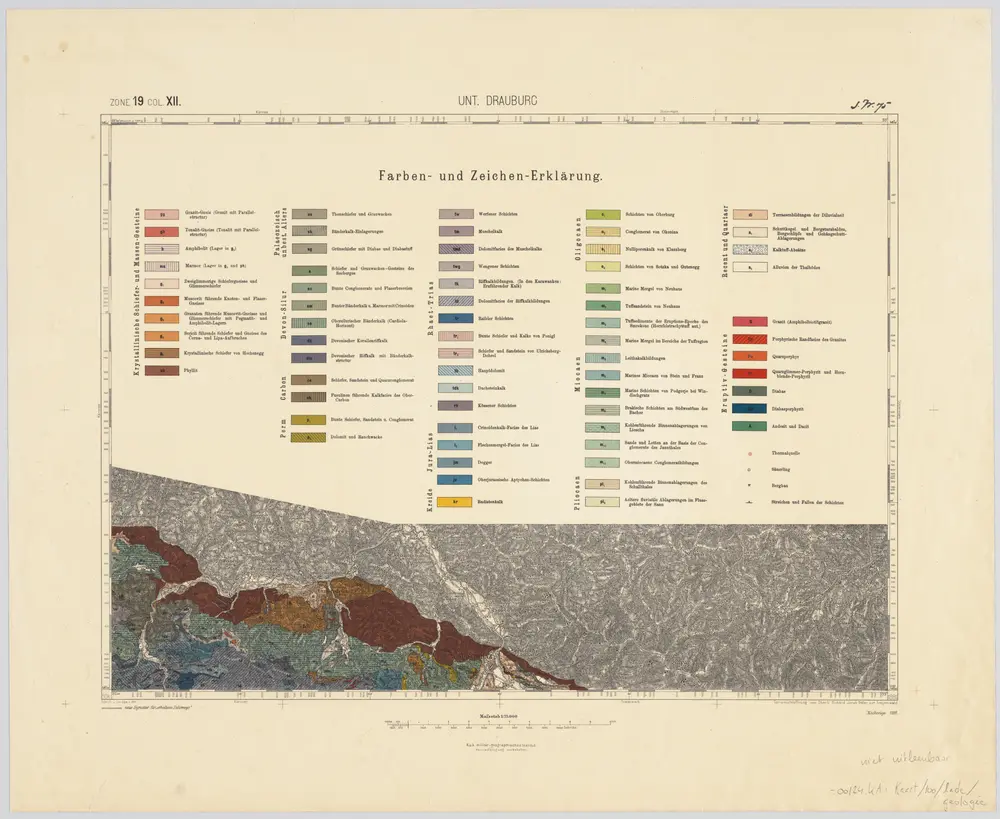 Voorbeeld van de oude kaart