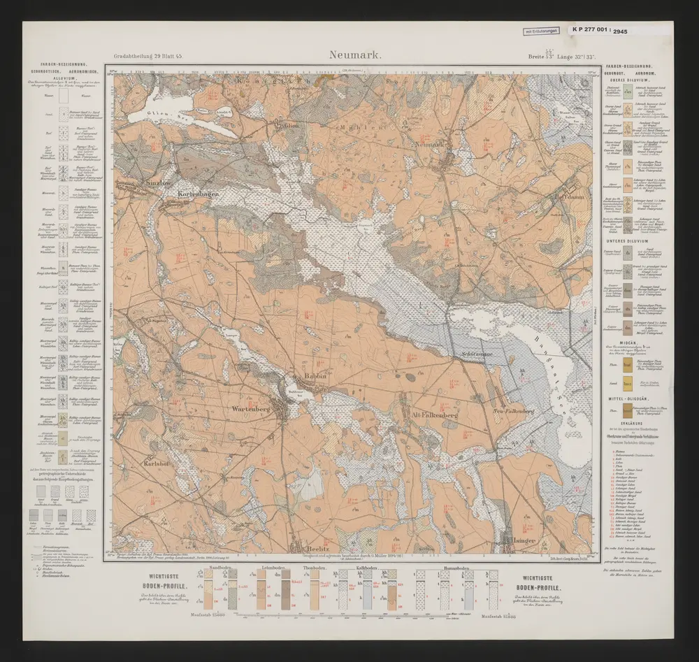 Voorbeeld van de oude kaart