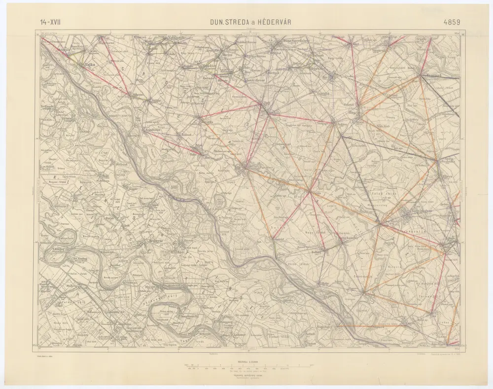 Voorbeeld van de oude kaart