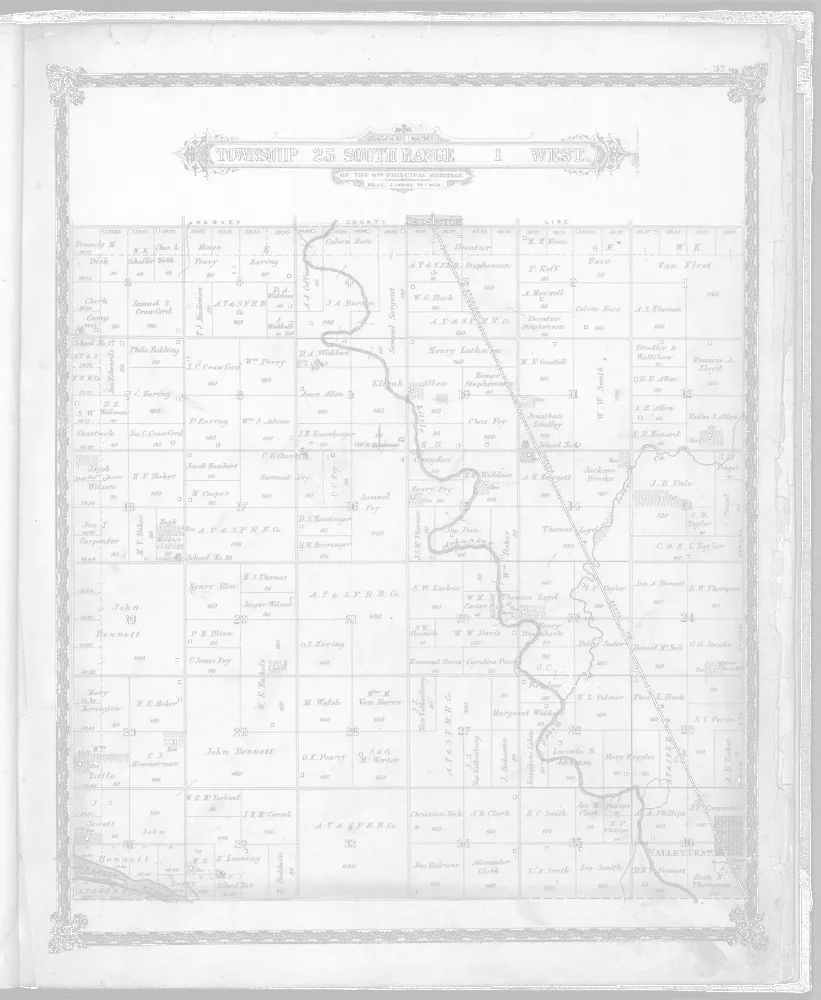 Old maps of Sedgwick County, Kansas