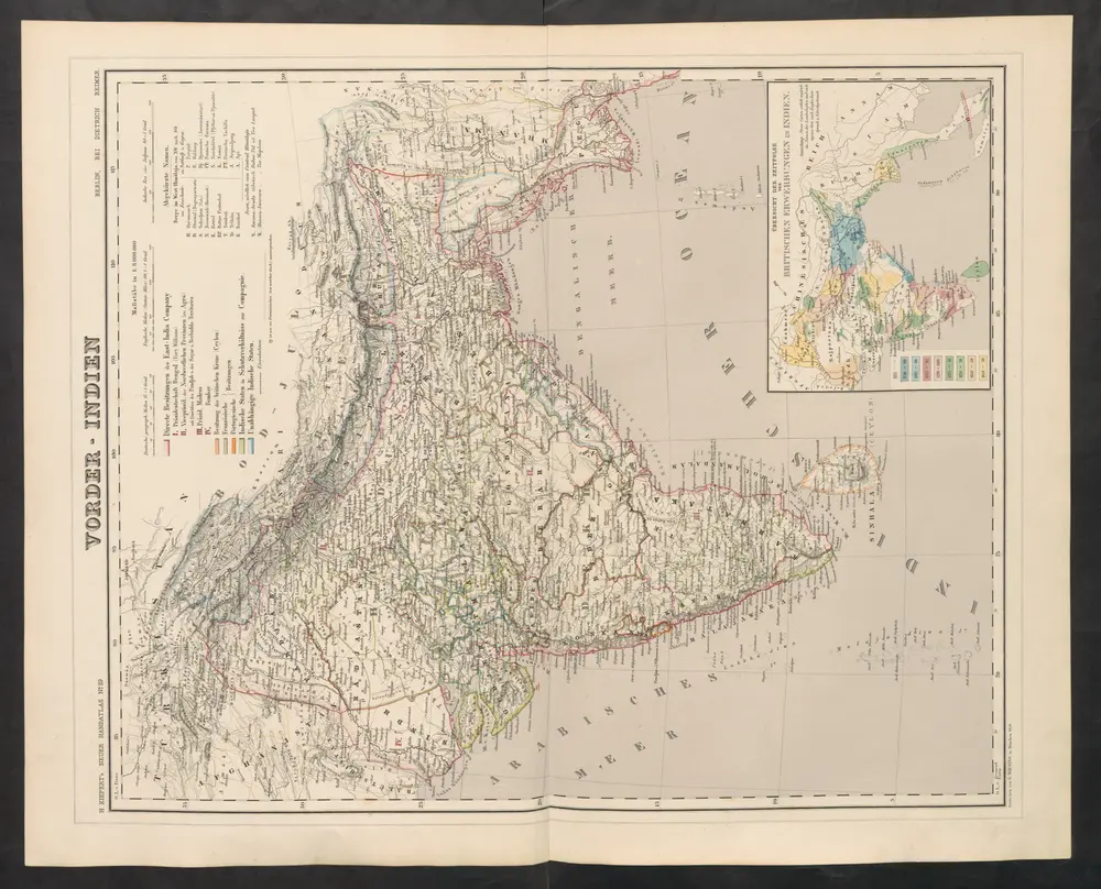 Voorbeeld van de oude kaart