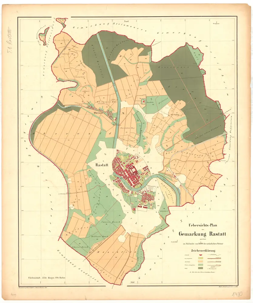 Voorbeeld van de oude kaart