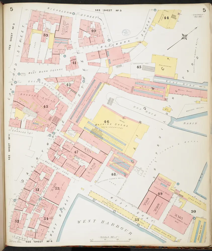 Insurance plan of Greenock: sheet 5