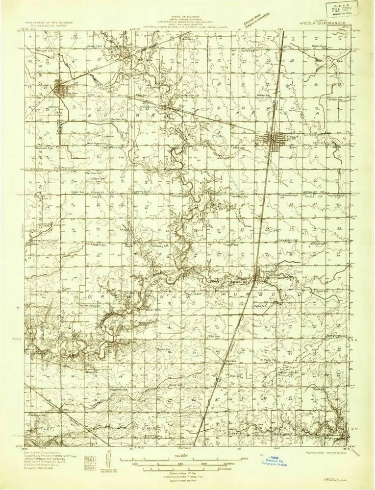 Voorbeeld van de oude kaart