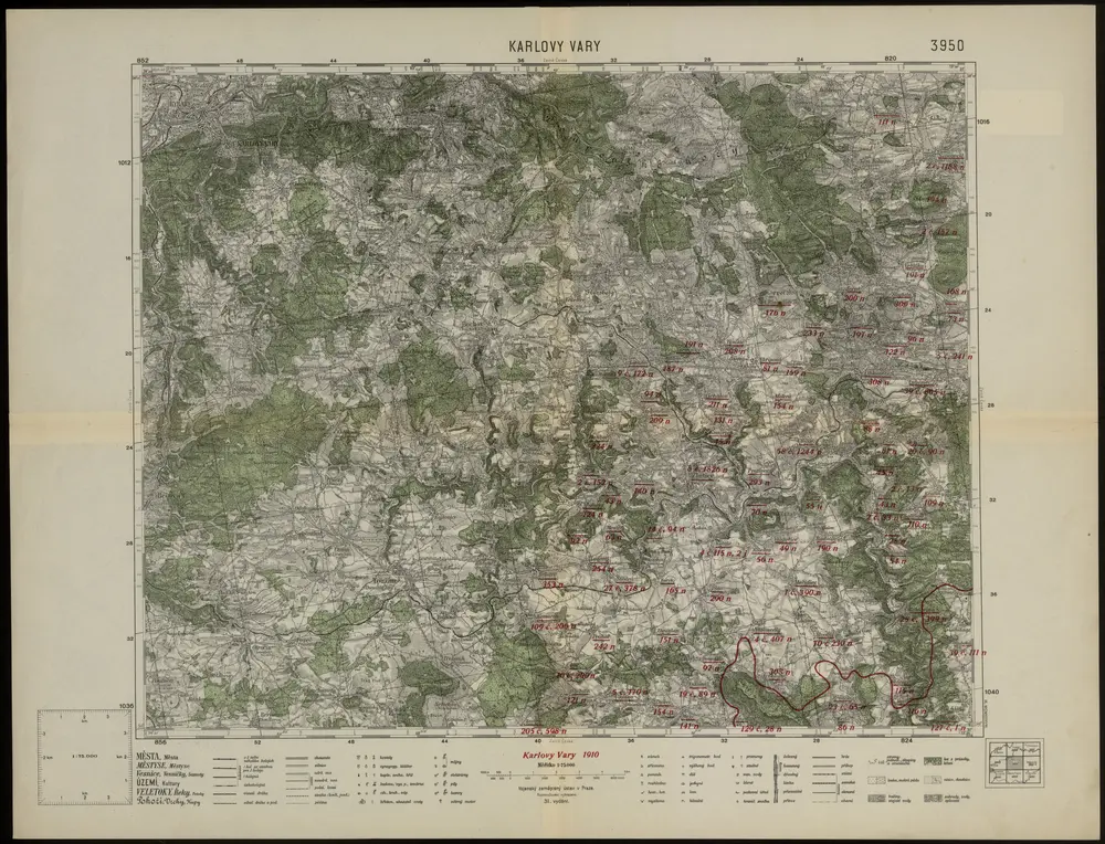 Voorbeeld van de oude kaart