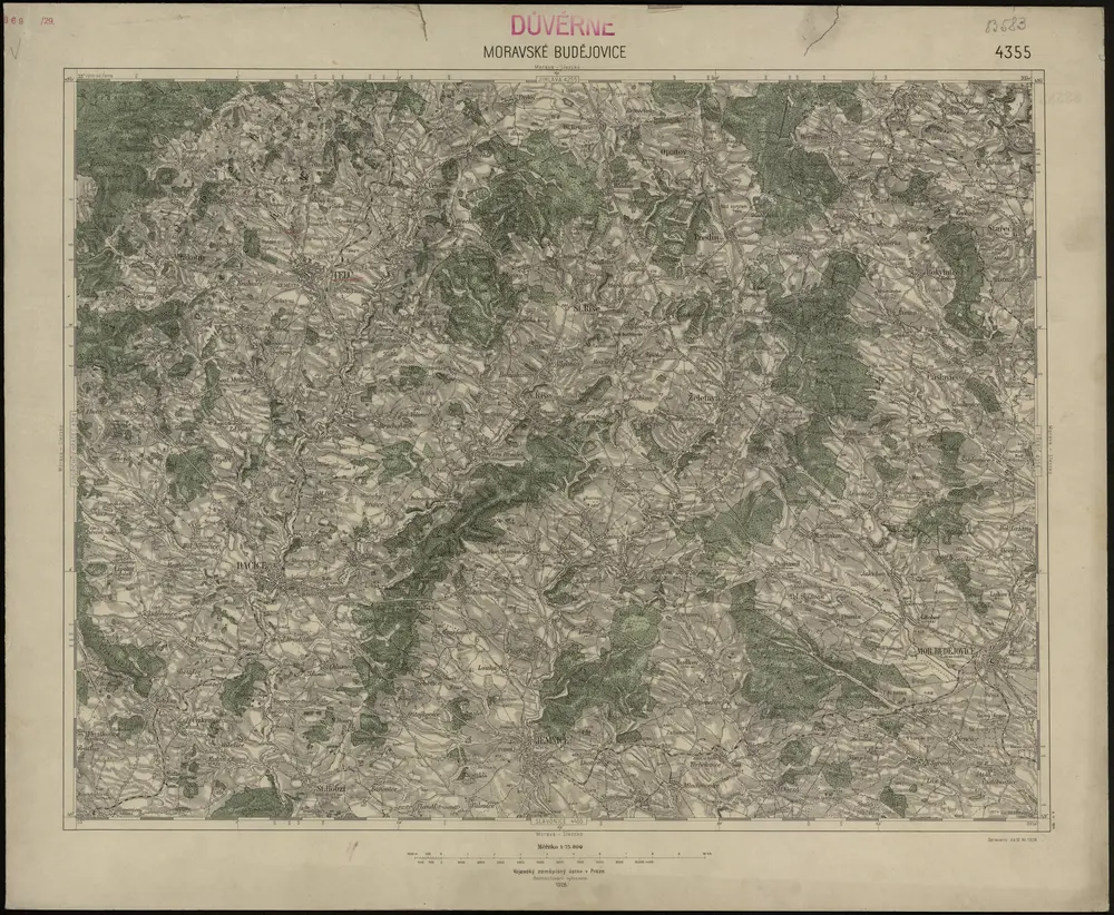 Voorbeeld van de oude kaart