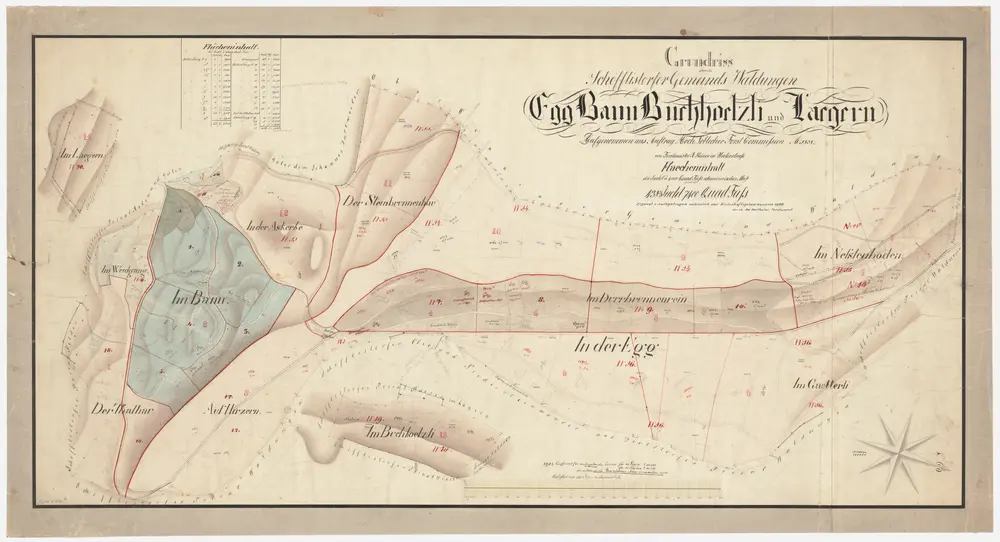 Voorbeeld van de oude kaart