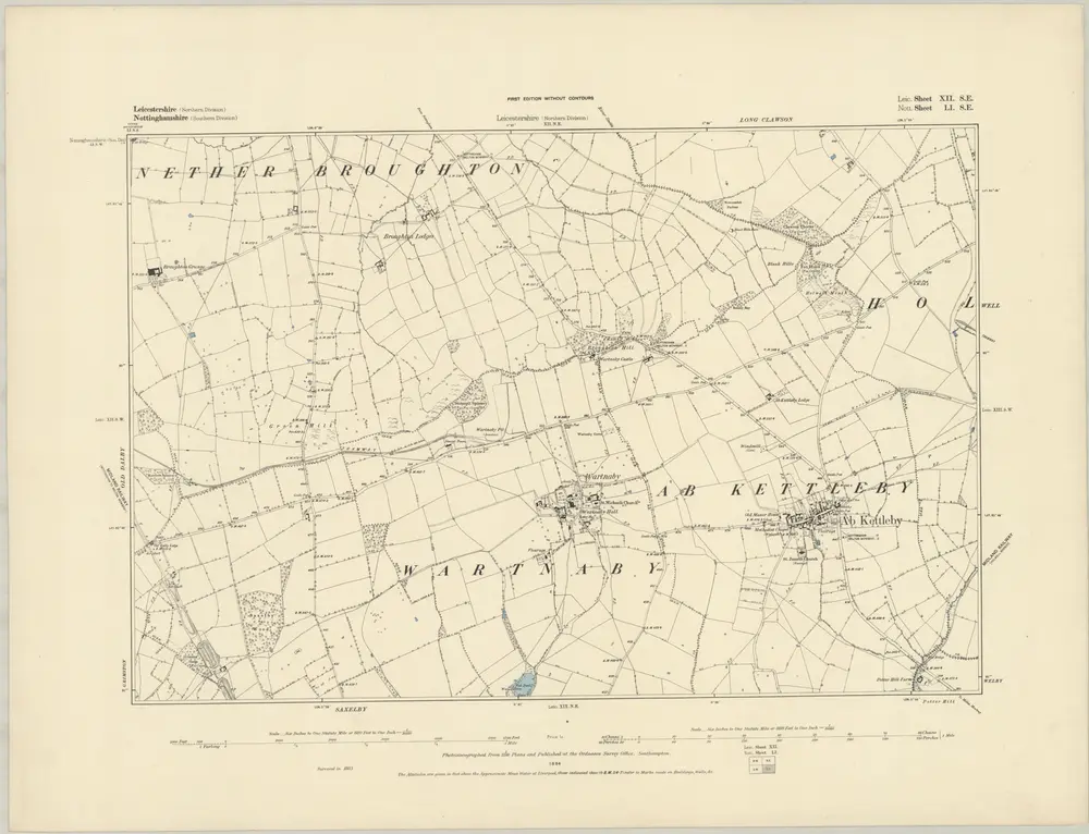 Voorbeeld van de oude kaart