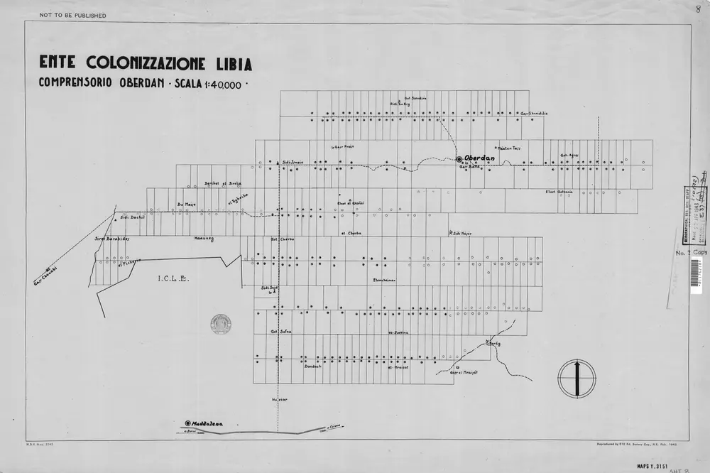 Old maps of Jebel Akhdar (Libya)