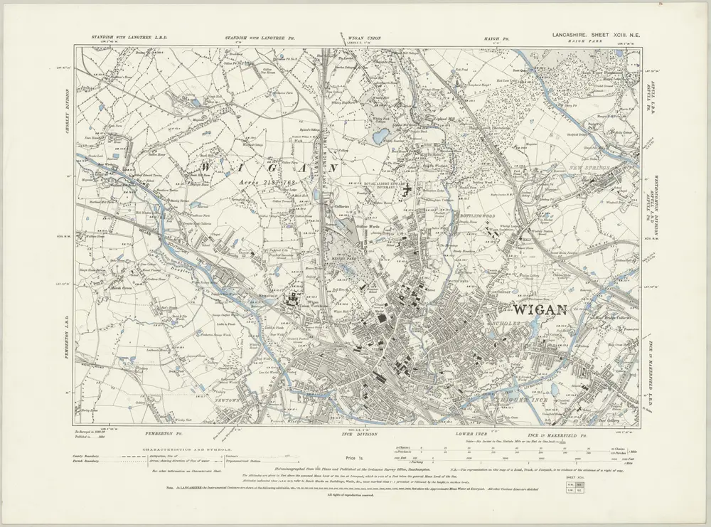 Voorbeeld van de oude kaart