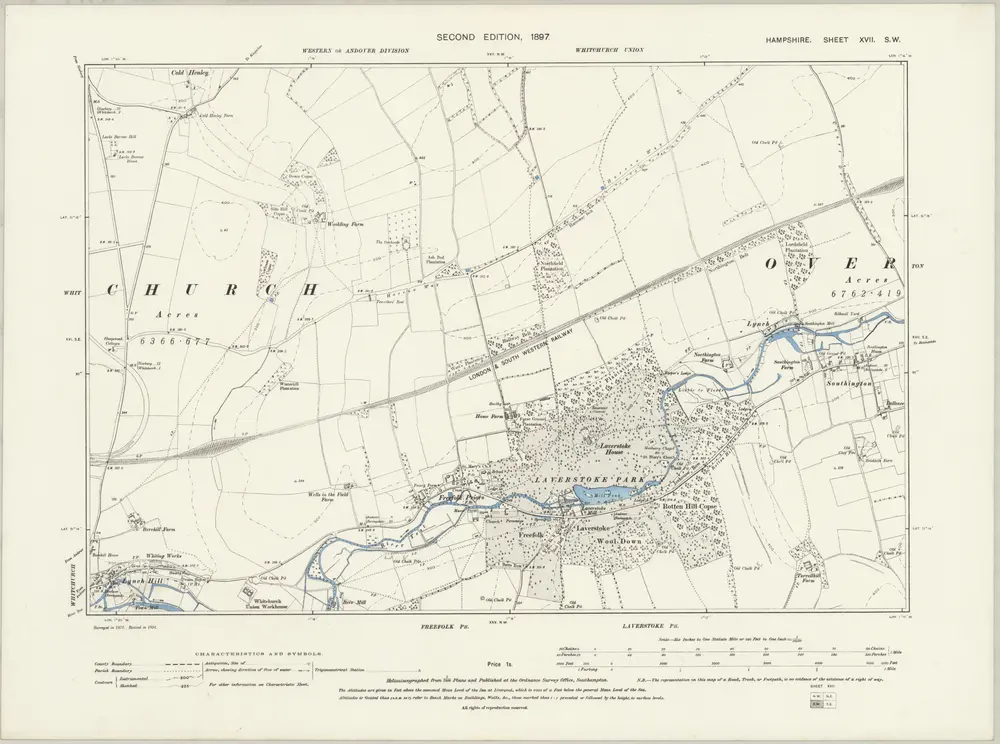 Voorbeeld van de oude kaart