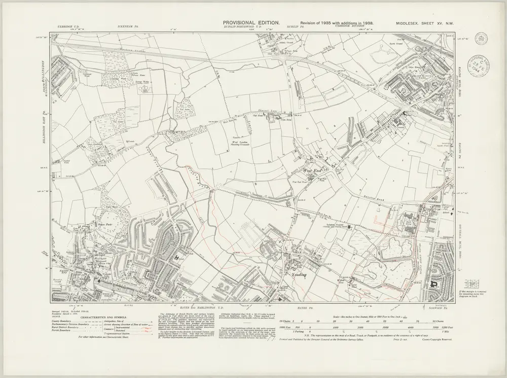 Voorbeeld van de oude kaart