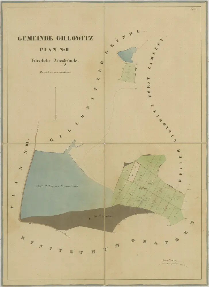 Voorbeeld van de oude kaart