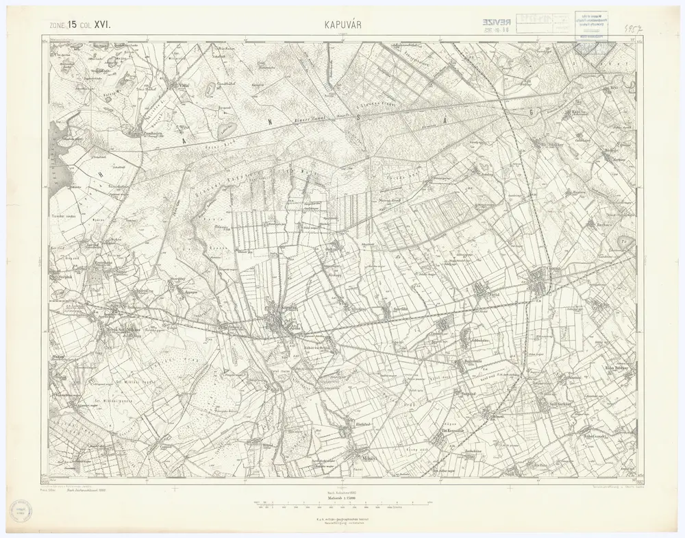 Voorbeeld van de oude kaart