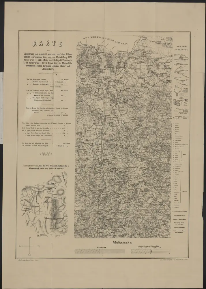 Voorbeeld van de oude kaart