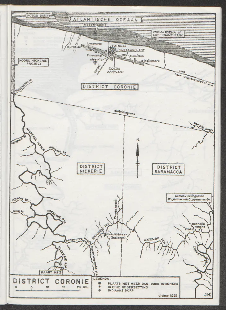 Voorbeeld van de oude kaart