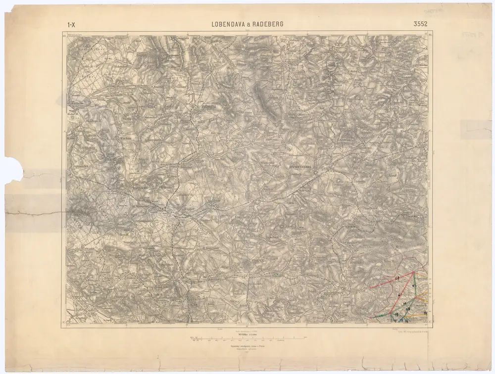 Voorbeeld van de oude kaart