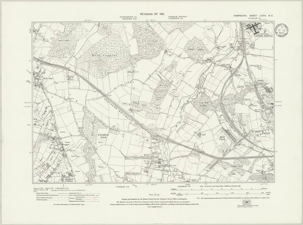 Voorbeeld van de oude kaart