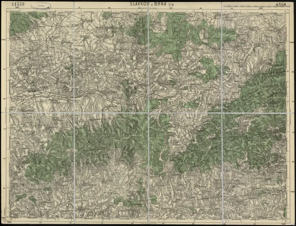 Voorbeeld van de oude kaart