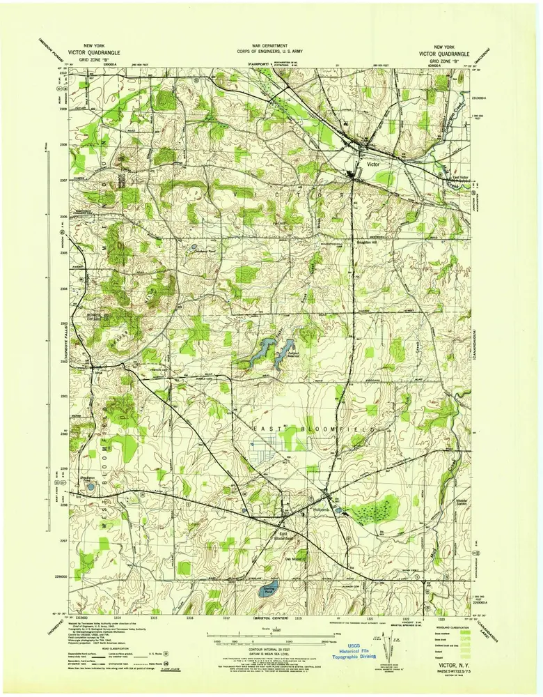 Voorbeeld van de oude kaart