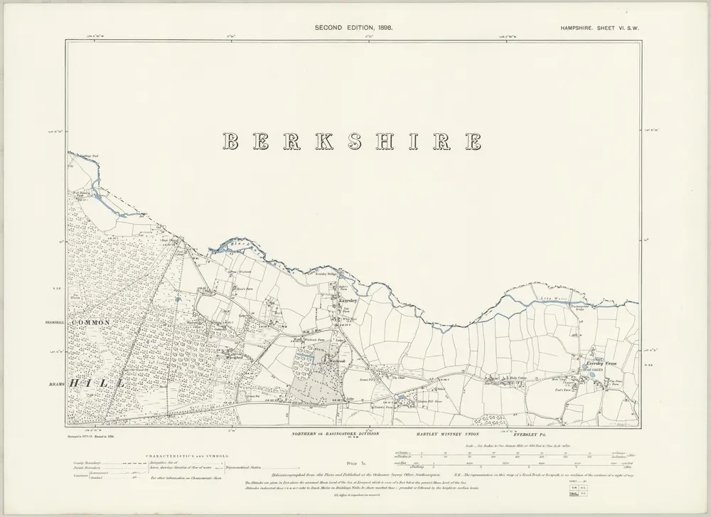 Voorbeeld van de oude kaart