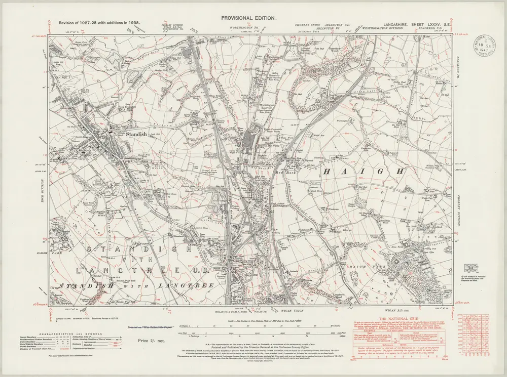 Voorbeeld van de oude kaart