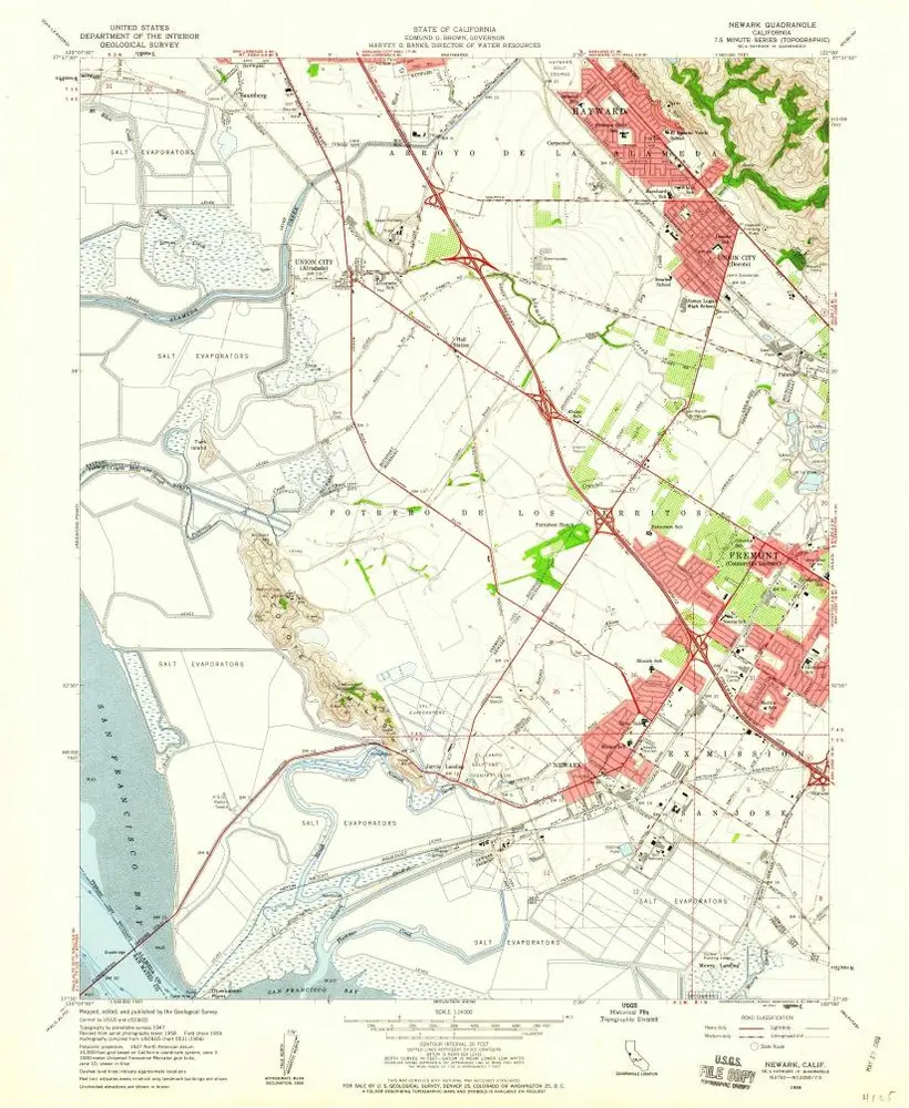 Voorbeeld van de oude kaart