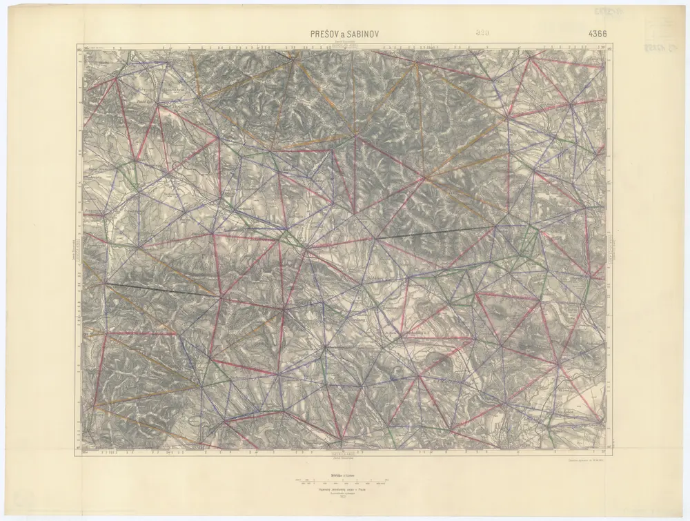 Voorbeeld van de oude kaart