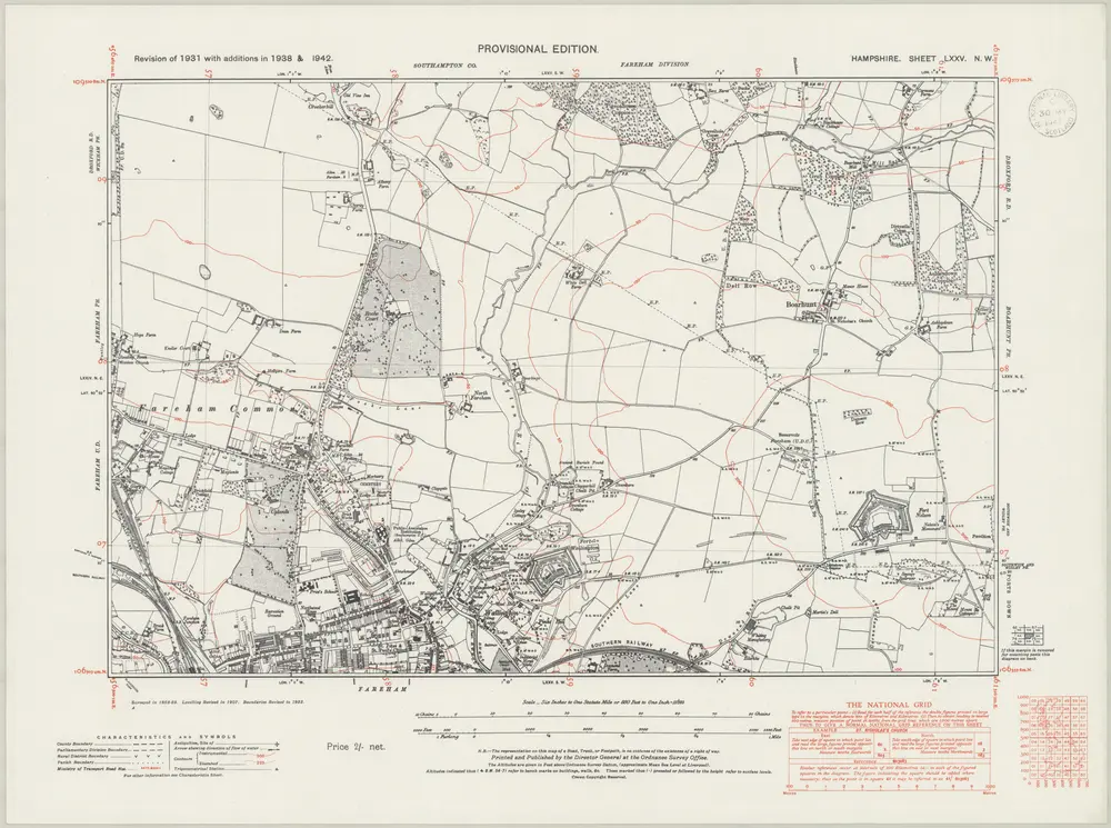 Voorbeeld van de oude kaart