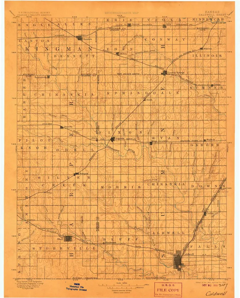 Voorbeeld van de oude kaart