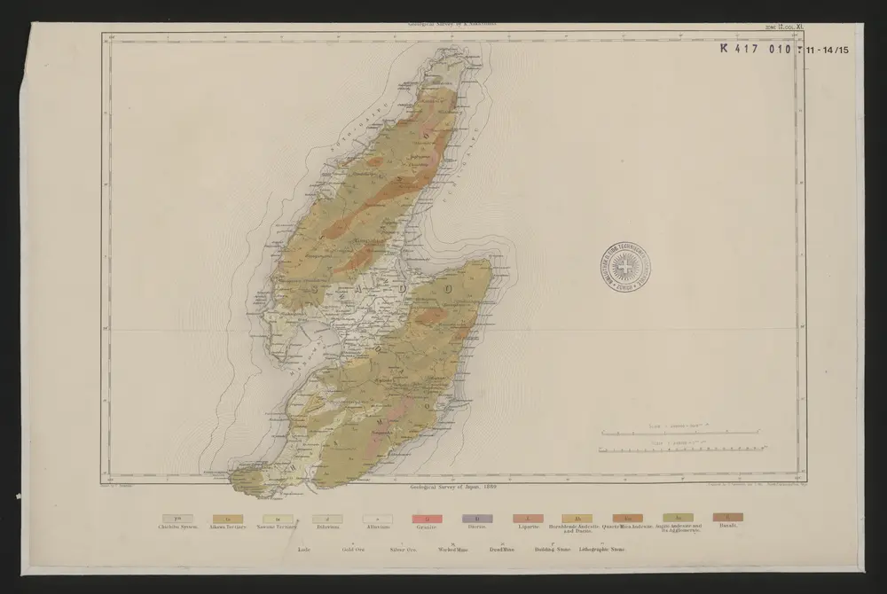 Voorbeeld van de oude kaart