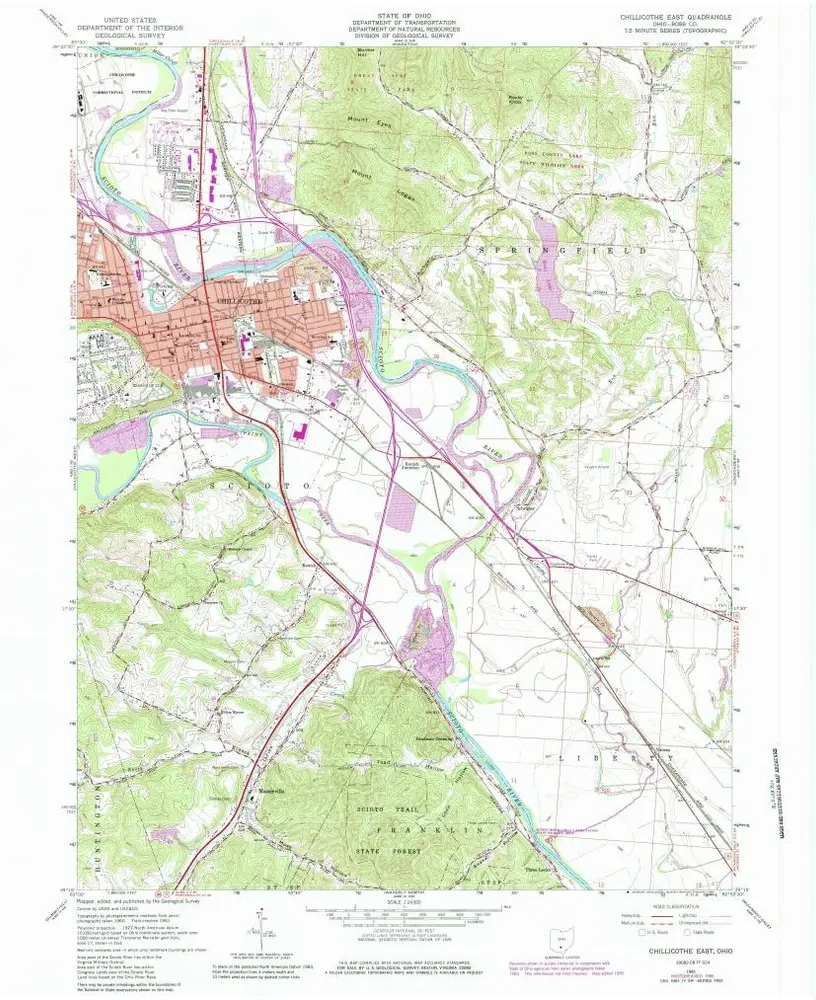 Voorbeeld van de oude kaart