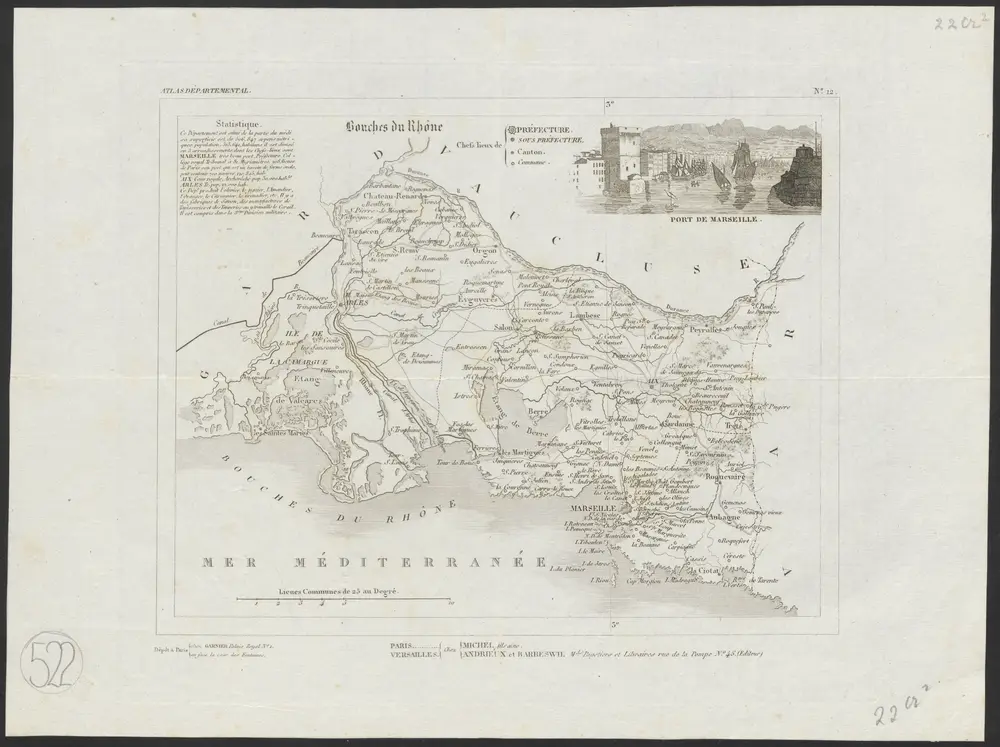 Voorbeeld van de oude kaart