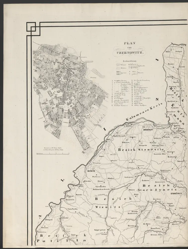 Voorbeeld van de oude kaart