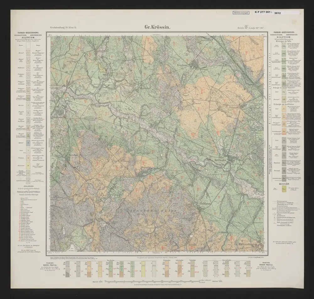 Voorbeeld van de oude kaart