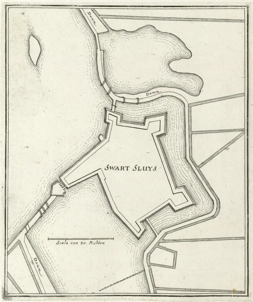 Voorbeeld van de oude kaart