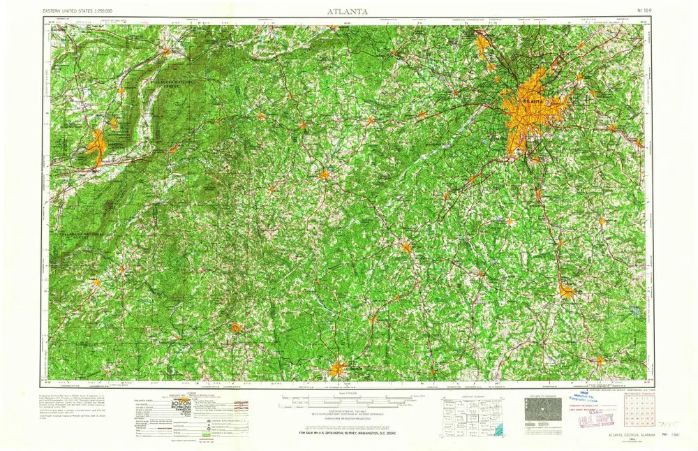 Voorbeeld van de oude kaart