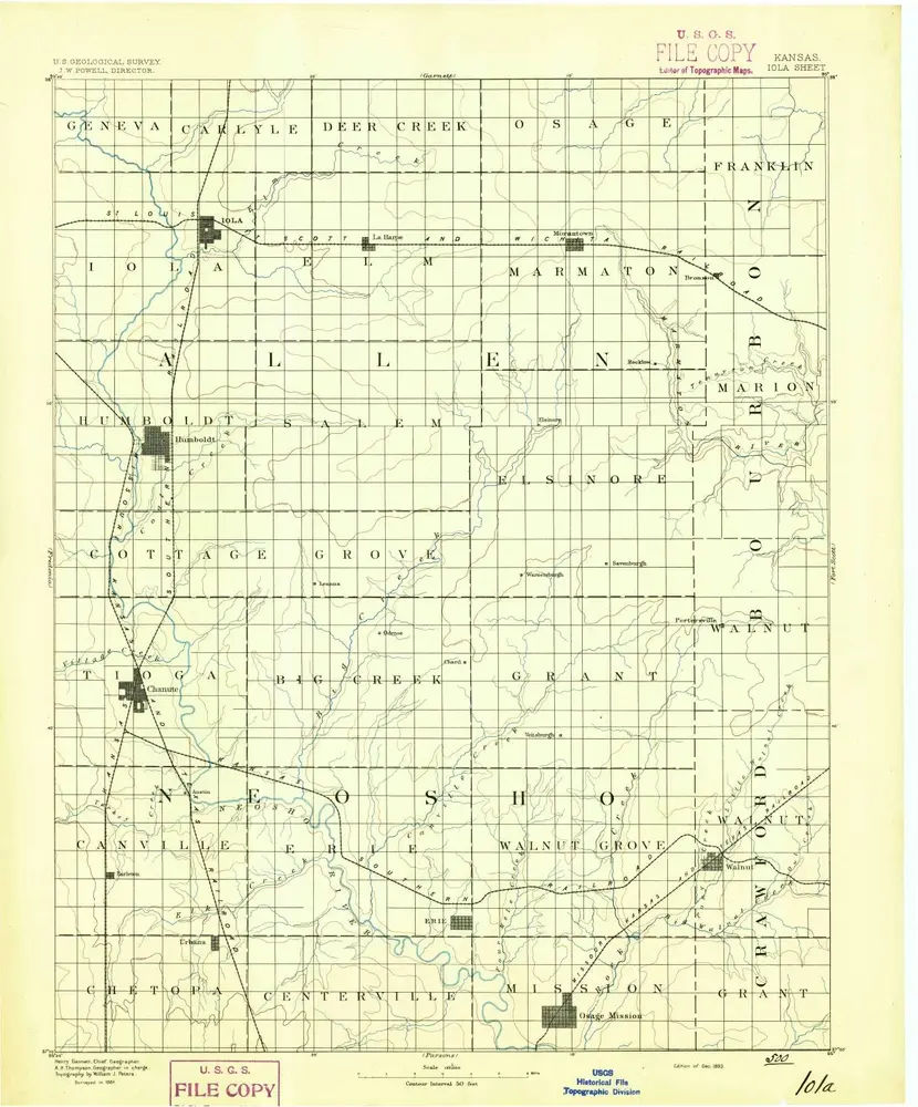 Aperçu de l'ancienne carte