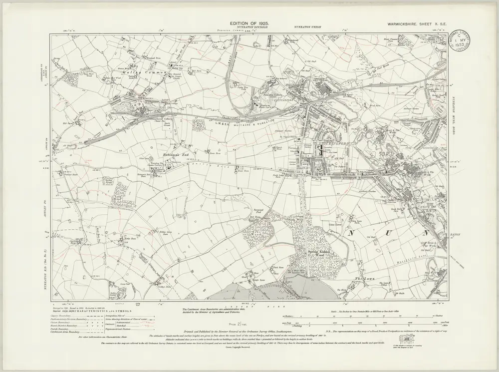 Voorbeeld van de oude kaart