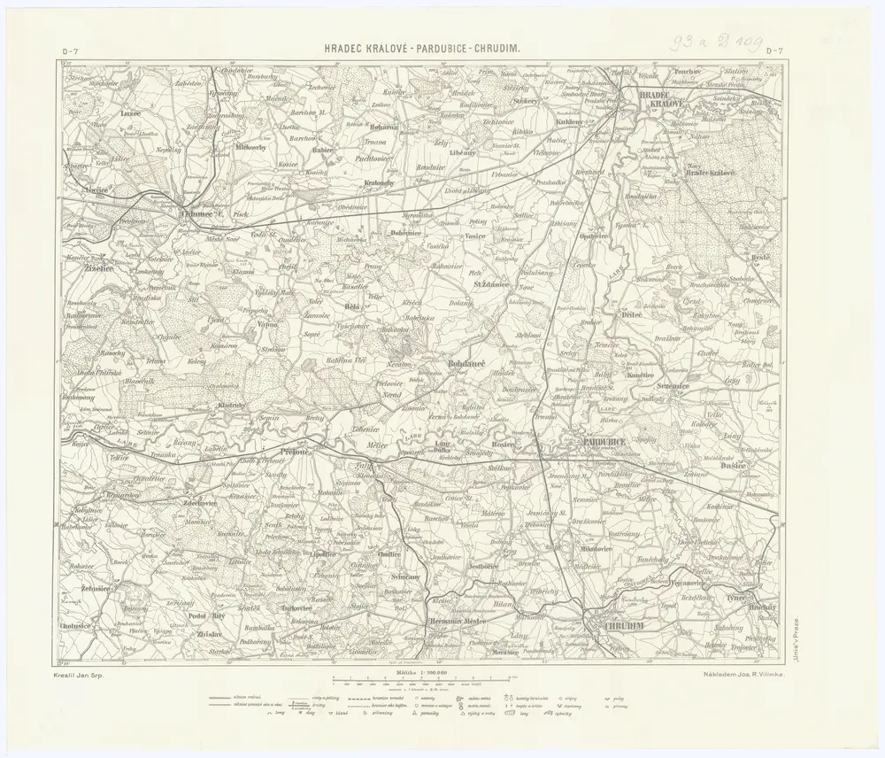 Voorbeeld van de oude kaart