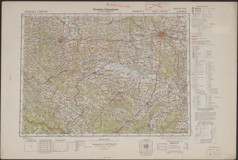 Voorbeeld van de oude kaart