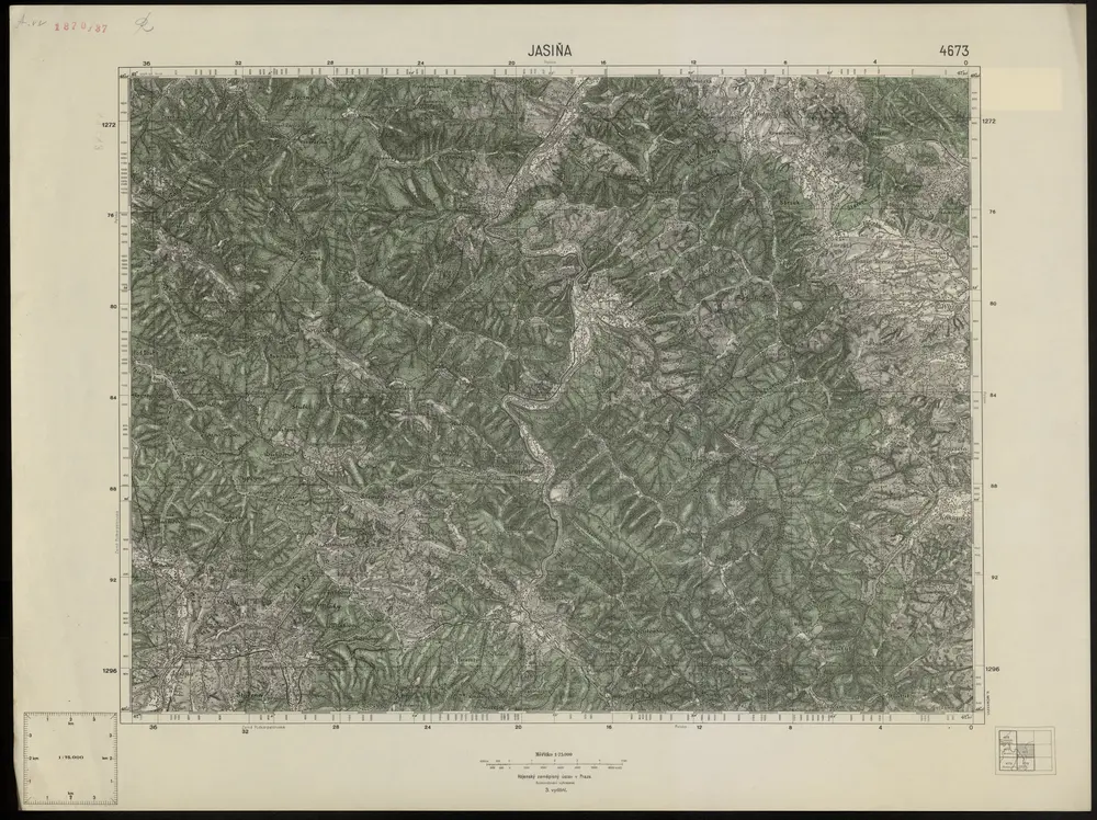 Voorbeeld van de oude kaart