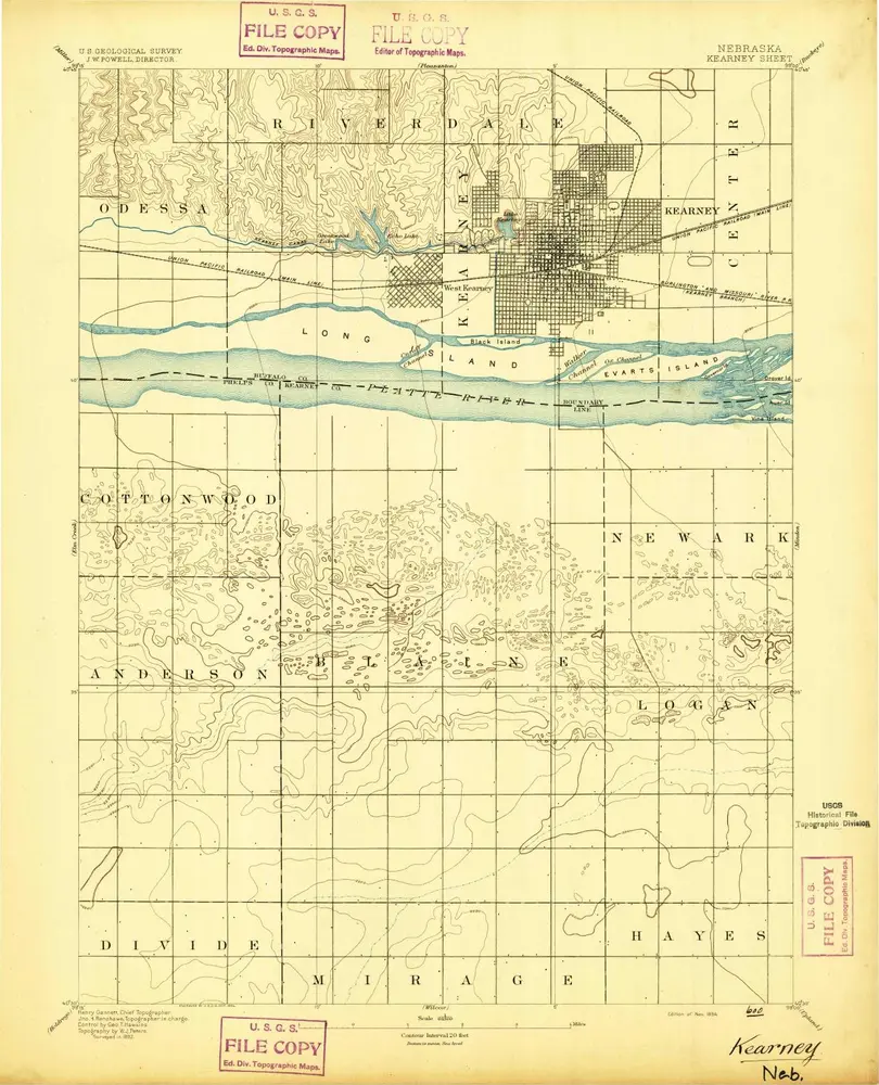 Voorbeeld van de oude kaart